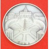 St. Peter's Square Silver-Plated Vatican Souvenir Medal, Made in Italy