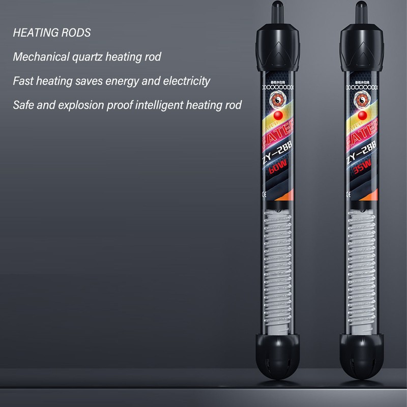 Submersible Aquarium Heater 60W Fast Heating Smart Thermostat IPX8 Waterproof
