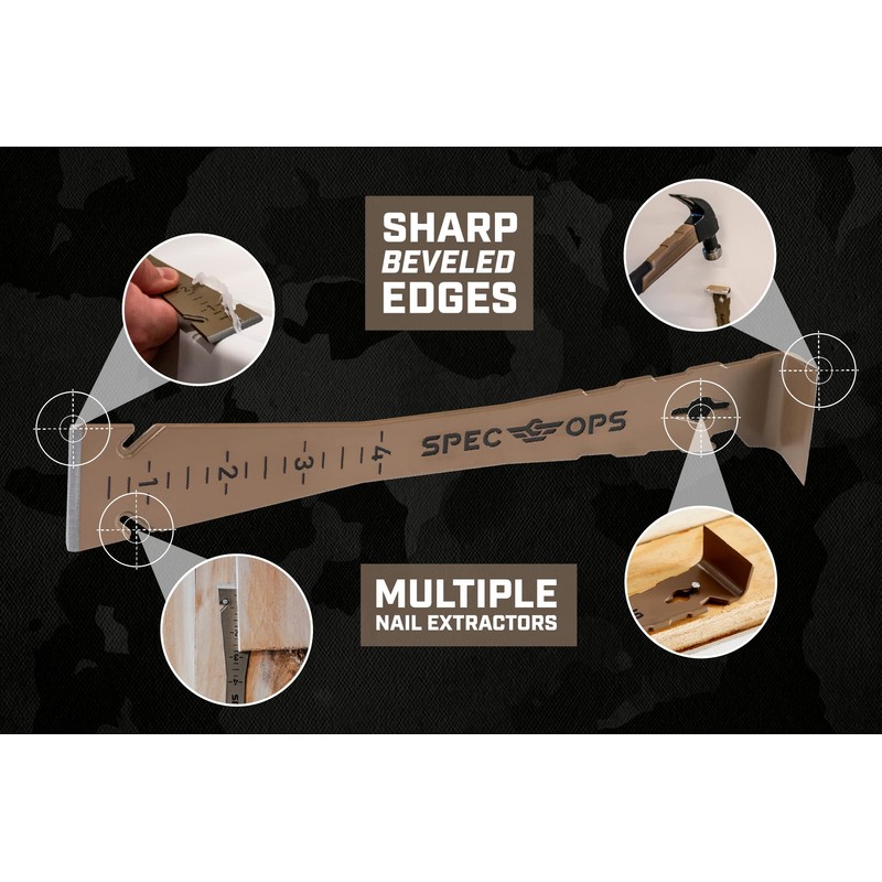 Spec Ops Tools 2-Piece Pry Bar Set, 10" Nail Puller