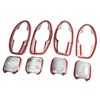 8pcs Car Door Handle Bowl Insert Plate Trim Fit for