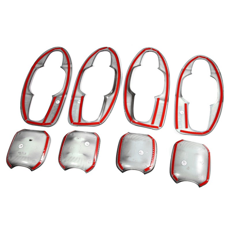 8pcs Car Door Handle Bowl Insert Plate Trim Fit for