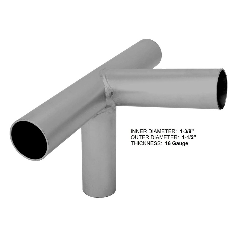Canopy Carport Frame Fittings Set 1-3/8 Inch Low Peak Shed