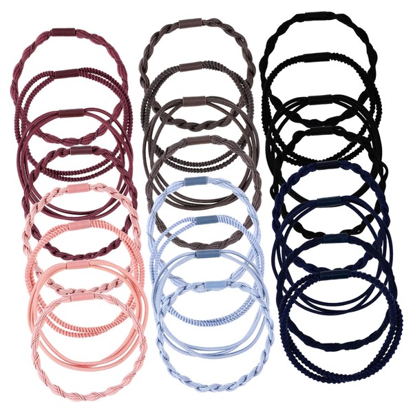 Healeved 24-Pack High Elastic Hair Ties for Women No Damage