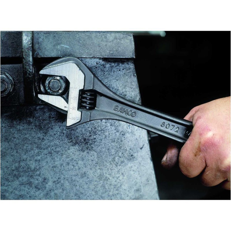 Bahco 8072 Black Adjustable Wrench, 250mm Length