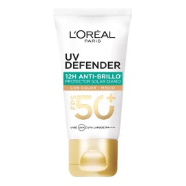 Crema Facial Oréal Paris 40ml Tono Medio Anti Brillo Todo Tipo Piel