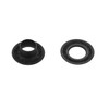 Grommet, Beveled, Black Matte, Solid Brass-LL (100 sets per bag),