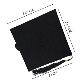 4 Piezas Birrete Sombrero De Graduación Borla Color Negro unitalla unisex graduado hombre mujer