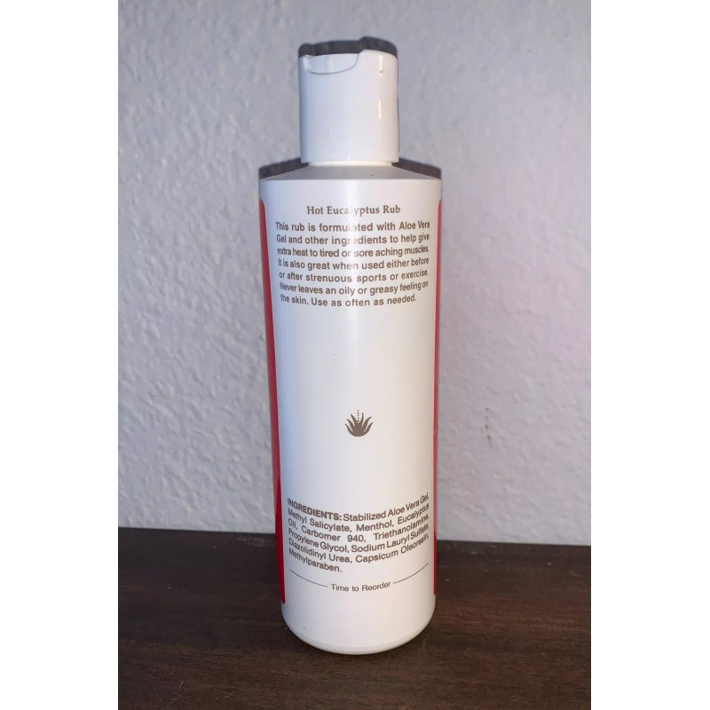 BodyLogic Body Logic Hot Eucalyptus Rub (1-8oz Bottle); Aloe Vera,