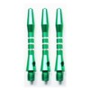 THOR-DARTS Unisex - Adult S_alu_green35_3stripes_3 Dart Shafts Green Short 1