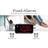 ZAPALA expert Alarm Clock for Bedroom, 2 Alarms Loud LED