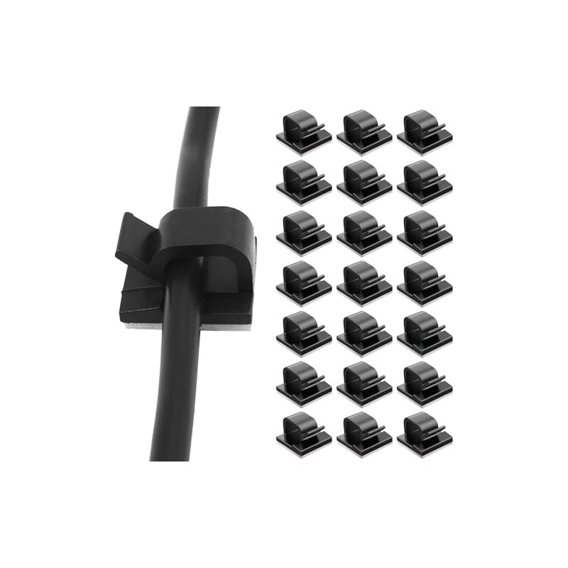 Clips Organizador de Cables Autoadhesivo,Soportes de Cable Adhesivos,para Gestión de