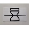 Naruto Sasori's Scratched Head Band Sand Symbol Sticker Vinyl Decal