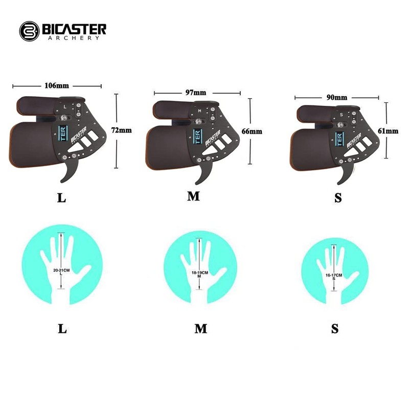 BICASTER ASA Finger Tabs Cowhide Face+Aluminum Plate for Olympic Recurve