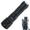 Rechargeable LED Flashlight High Lumens with Holster , Digital Power