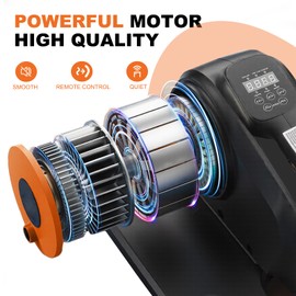 Under Desk Elliptical Machine,Electric Ellipse Leg Exerciser as See on TV with Remote Control,12 Level Speeds Seated Pedal Exerciser for Seniors Adults, Manual & Auto Mode(Orange)