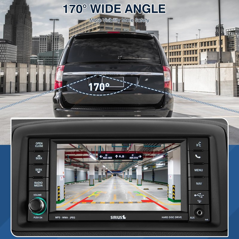 ACAUTO Rear View Backup Camera Fit for Chrysler Town &