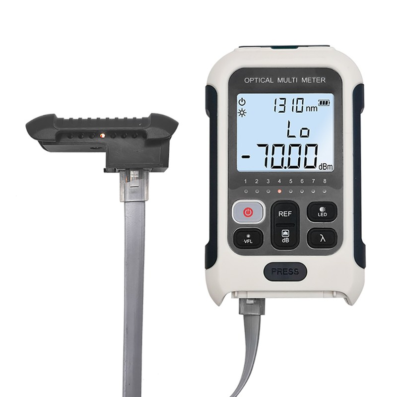 Handheld Optical Multimeter High Accuracy Rechargeable Optical Power Meter Fiber