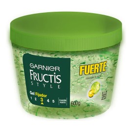 Gel Para Peinar Garnier Fructis Style Fijación Fuerte 600g | Vegano, Sin Residuos, Cuidado Capilar