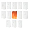 MECCANIXITY White Paper Luminary Bags, Birthday Sign Flame Resistant Candles