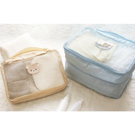 Tees Factory RK-5544483RK Rilakkuma & Kiiroitri Compression Pouch, H8.7 x W13.4 x D3.1 inches (222 x 340 x 80 mm)