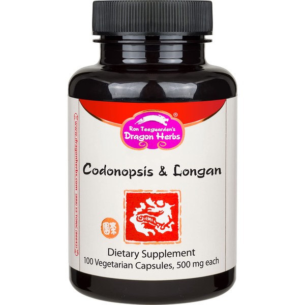 Dragon Herbs Codonopsis and Logan Combination - 500 mg - 100 Vegetarian Capsules