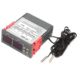 STC3008 Dual Display Thermostat Adjustable Dual NTC Probe Sensor Digital Temperature Thermostat Controller 75 x 34.5 x 85 mm 24V
