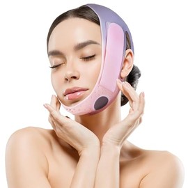 Reusable V-Line Silicone Face Strap for a More Defined Chin Line, Soft Silicone Chin Strap for Women 23-27 Inches