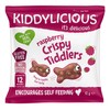 Kiddylicious Crispy Tiddlers, Raspberry, 12g, (Pack of 18)