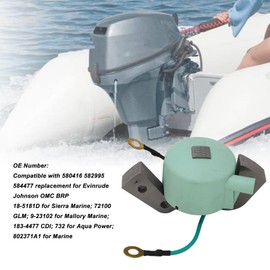 Aramox Outboard Motor Ignition Coils Module Compatible with Evinrude Johnson 1.5HP 2HP 3HP 4HP 5HP 5HP 5HP