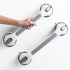 Grab Bars for Shower,Suction Shower Handles,2 Pack,16.8",Grey | Stable Safety