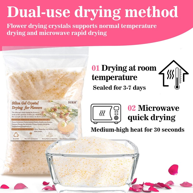 Sukh Silica Gel Flower Drying - Flower Drying 0.9 LBS