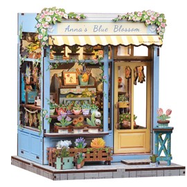 Fsolis Book Nook Building Kit for Teenagers from 14 Years - Luminous 3D Puzzle Dollhouse with Miniature Furniture Creative Crafters