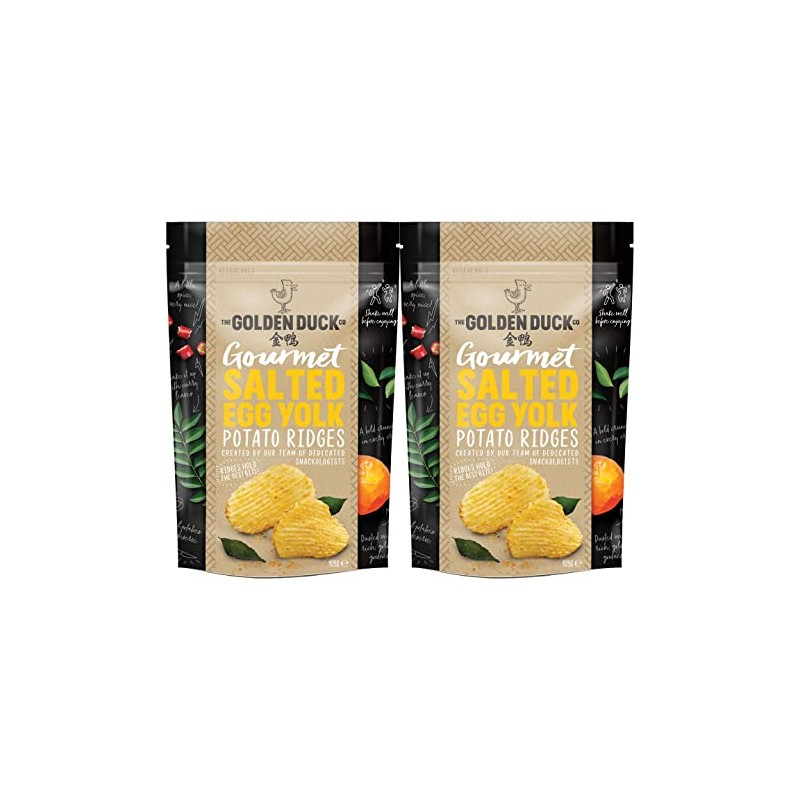 The Golden Duck Gourmet Salted Egg Potato Ridges (Pack of