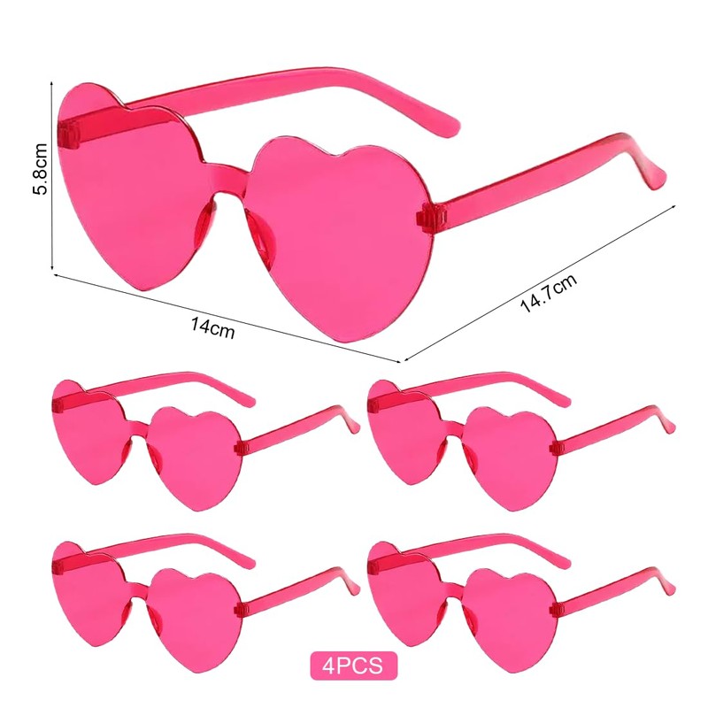 Sprinlot Heart Sunglasses Colourful Heart Party Glasses Heart Shaped Glasses