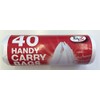 TidyZ 40 Carrier Bags-Fits 15L Pedal Bin-Extra Strong tie Handle,