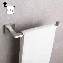 GERZWY SUS 304 Stainless Steel Hand Towel Holder Modern Bathroom Towel Ring Wall Mounted Brushed Finish IG1806-LS