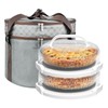 Tmrioplep 2 Pack Pie Containers with Lids and Handles, Loadable