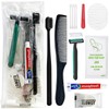 12 Sets Personal Hygiene Kit Bulk, Disposable Toothbrushes with Toothpaste,