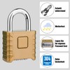 Heavy Combination Lock, Diyife 52 mm 4-Digit Combination Lock with