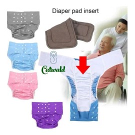 Pañal Ecológico Catwald Para Adulto Con 2 Insertos Nocturno                                                                                           