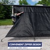 NAIMORUI RV Awning Shade Screen with Zipper, 8'X9'3" RV Awning