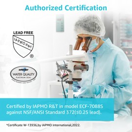 AQUACREST NSF/ANSI 372 Certified Water Filter, Replacement for Berkey® Gravity Water Filter System, Berkey® BB9-2 Black Purification Elements, Pack of 2