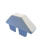 Vinyl Picket Cap Dog Ear 7/8" X 3" White (5