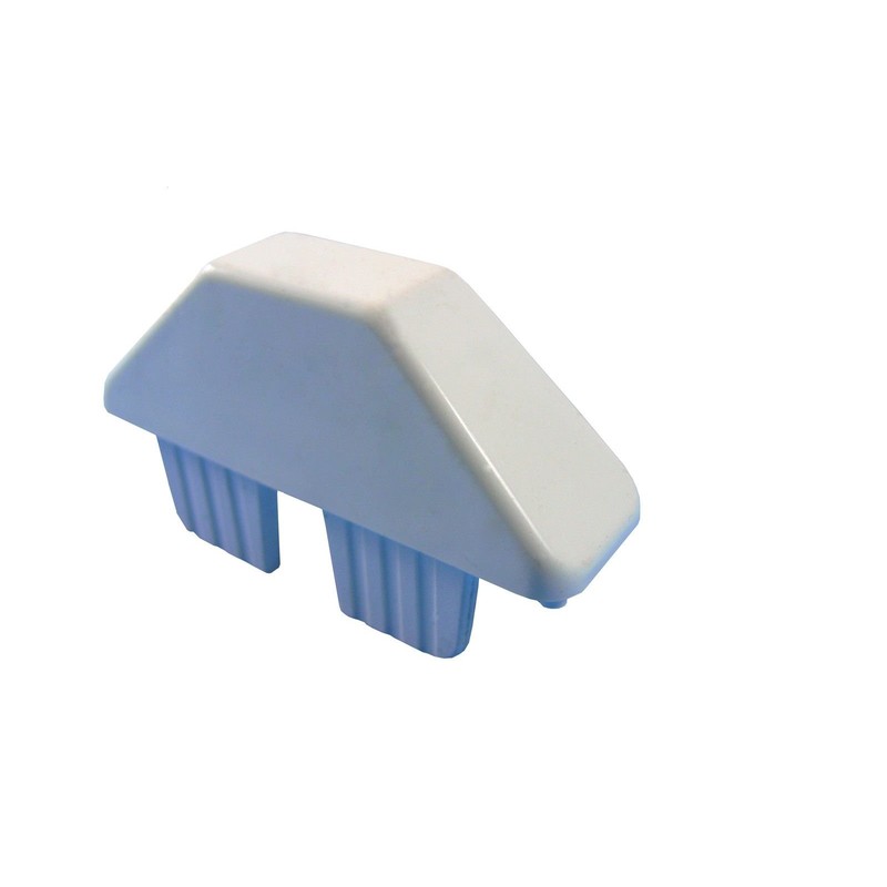 Vinyl Picket Cap Dog Ear 7/8" X 3" White (5