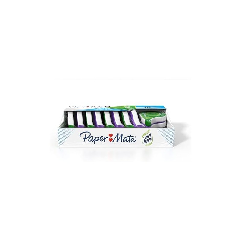 Liquid Paper Dryline Correction Tape, 1/5 inch by 472-inch, 10-Pack