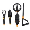 Metal Detector Waterproof Underground Gold Finder Scanner with Rake Shovel