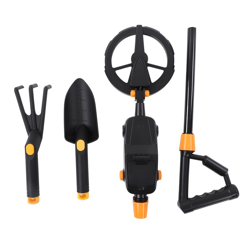 Metal Detector Waterproof Underground Gold Finder Scanner with Rake Shovel