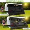 SCITOO RV Awning Sun Shade Screen with Zipper 8FT*16FT Awnings