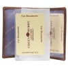 Greenburry Vintage Bone Head BH02 Leather ID Card Holder Brown,