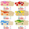 LARDUX Monster Truck Party Favors, 24PCS DIY Wooden Arts &
